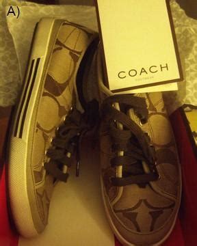 how to spot fake coach shoes|are coach shoes stitching.